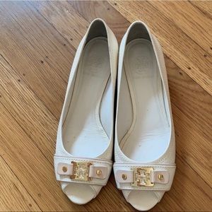 Tory Burch Peeptoe Cork Wedge